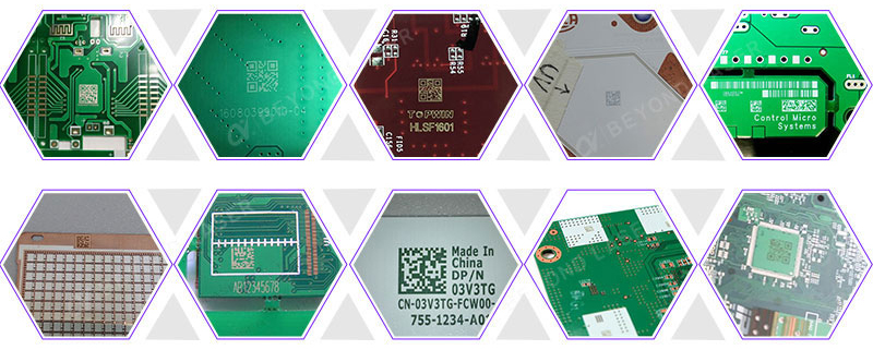 PCB中小幅激光打碼機應用